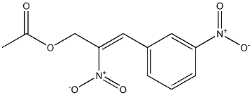 Acetic acid 2-nitro-3-[3-nitrophenyl]-2-propenyl ester,,结构式