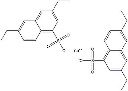 Bis(3,6-diethyl-1-naphthalenesulfonic acid)calcium salt 结构式
