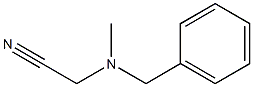 N-Methyl-N-(cyanomethyl)benzenemethaneamine Struktur