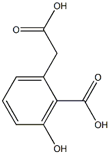 2-Carboxy-3-hydroxybenzeneacetic acid Struktur