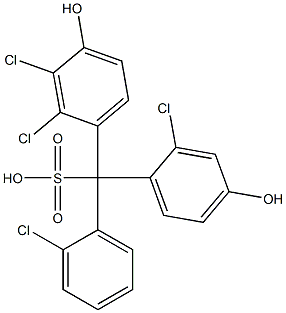 (2-Chlorophenyl)(2-chloro-4-hydroxyphenyl)(2,3-dichloro-4-hydroxyphenyl)methanesulfonic acid