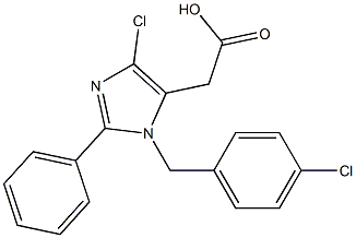  2-Phenyl-1-(4-chlorobenzyl)-4-chloro-1H-imidazole-5-acetic acid