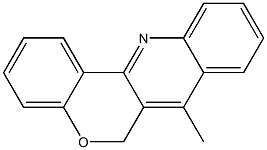 7-Methyl-6H-[1]benzopyrano[4,3-b]quinoline Struktur