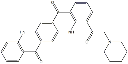  5,12-Dihydro-4-(piperidinomethylcarbonyl)quino[2,3-b]acridine-7,14-dione