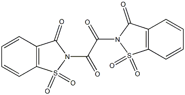 2,2'-Oxalylbis(2,3-dihydro-3-oxo-1,2-benzisothiazole 1,1-dioxide) Struktur