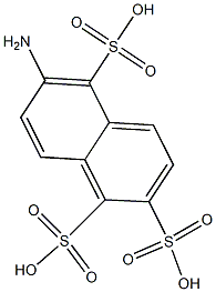 6-Amino-1,2,5-naphthalenetrisulfonic acid Struktur