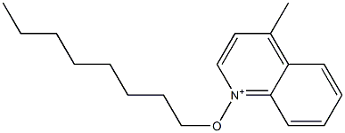 4-Methyl-1-octyloxyquinolinium Struktur
