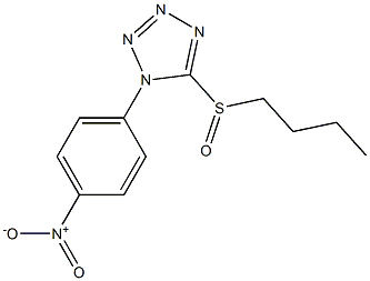 Butyl 1-(4-nitrophenyl)-1H-tetrazol-5-yl sulfoxide Structure