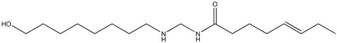 N-[[(8-Hydroxyoctyl)amino]methyl]-5-octenamide Structure