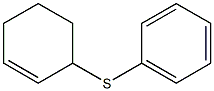 フェニル(2-シクロヘキセニル)スルフィド 化学構造式