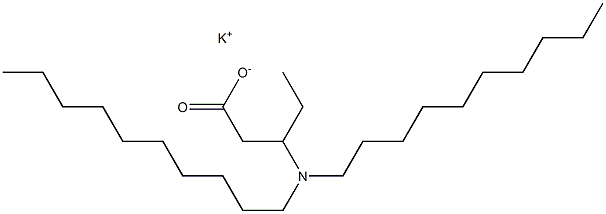 3-(Didecylamino)valeric acid potassium salt Structure