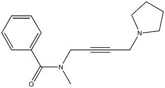 N-Methyl-N-[4-(1-pyrrolidinyl)-2-butynyl]benzamide,,结构式