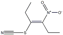 (E)-3-Thiocyanato-4-nitro-3-hexene 结构式