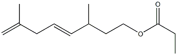 Propionic acid 3,7-dimethyl-4,7-octadienyl ester