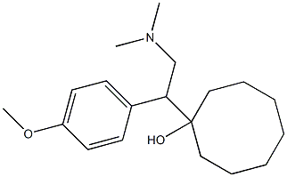 1-[1-(4-Methoxyphenyl)-2-dimethylaminoethyl]cyclooctanol Structure