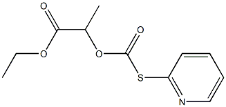 Thiocarbonic acid O-[1-(ethoxycarbonyl)ethyl]S-(2-pyridyl) ester Structure