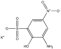 5-Amino-6-hydroxy-3-nitrobenzenesulfonic acid potassium salt Structure