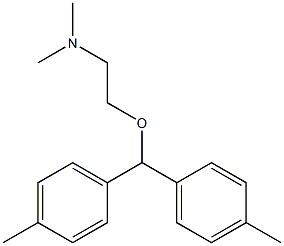 2-(ジ-p-トリルメトキシ)-N,N-ジメチルエタンアミン 化学構造式