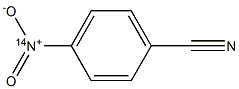 p-ニトロ(14N)ベンゾニトリル 化学構造式