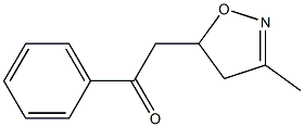 2-[(3-Methyl-4,5-dihydroisoxazol)-5-yl]-1-phenylethan-1-one 结构式