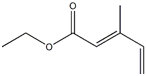 3-Methyl-2,4-pentadienoic acid ethyl ester Struktur