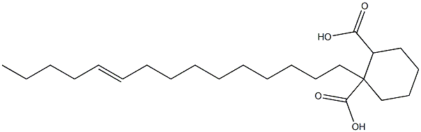 Cyclohexane-1,2-dicarboxylic acid hydrogen 1-(10-pentadecenyl) ester Struktur