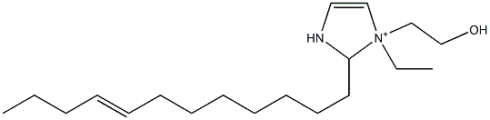 2-(8-Dodecenyl)-1-ethyl-1-(2-hydroxyethyl)-4-imidazoline-1-ium Structure