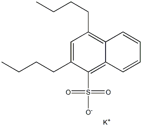 2,4-Dibutyl-1-naphthalenesulfonic acid potassium salt Structure