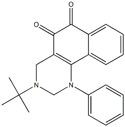 1-Phenyl-3-tert-butyl-1,2,3,4-tetrahydrobenzo[h]quinazoline-5,6-dione|