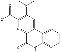 2-(Dimethylamino)-3-(methoxycarbonyl)benzo[f][1,7]naphthyridin-5(6H)-one Structure