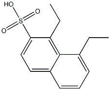 1,8-Diethyl-2-naphthalenesulfonic acid Structure