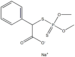 2-(Dimethoxythiophosphinoylthio)-2-phenylacetic acid sodium salt,,结构式