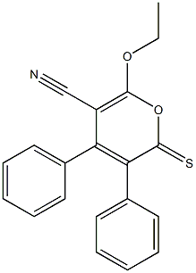 3,4-Diphenyl-2-thioxo-6-ethoxy-2H-pyran-5-carbonitrile