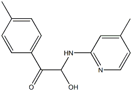 4-Methyl-2-[[2-(p-tolyl)-1-hydroxy-2-oxoethyl]amino]pyridine Struktur