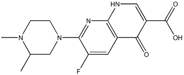  6-Fluoro-1,4-dihydro-4-oxo-7-(3,4-dimethyl-1-piperazinyl)-1,8-naphthyridine-3-carboxylic acid