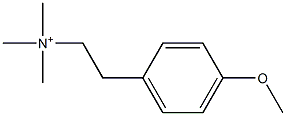 N,N,N-Trimethyl-2-(4-methoxyphenyl)ethylaminium Structure