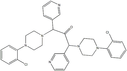 3-Pyridinyl[[4-(2-chlorophenyl)-1-piperazinyl]methyl] ketone Structure