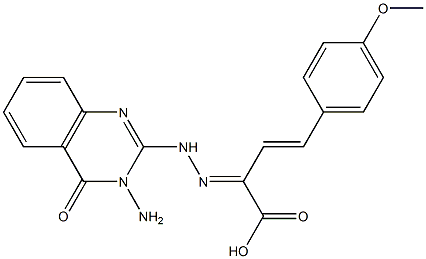 2-[2-[(3-Amino-3,4-dihydro-4-oxoquinazolin)-2-yl]hydrazono]-4-(4-methoxyphenyl)-3-butenoic acid
