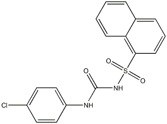 1-(1-Naphthalenylsulfonyl)-3-(4-chlorophenyl)urea 结构式