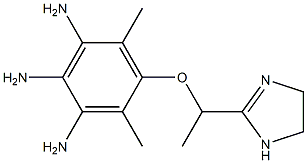 2-[1-(3,4-Diamino-2-methyl-6-methyl-5-aminophenoxy)ethyl]-2-imidazoline Struktur
