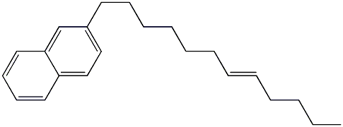 2-(7-Dodecenyl)naphthalene Structure