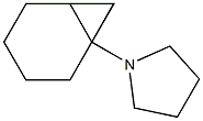 1-(ピロリジン-1-イル)ビシクロ[4.1.0]ヘプタン 化学構造式