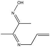 3-(Hydroxyimino)-2-[(2-propenyl)imino]butane Struktur