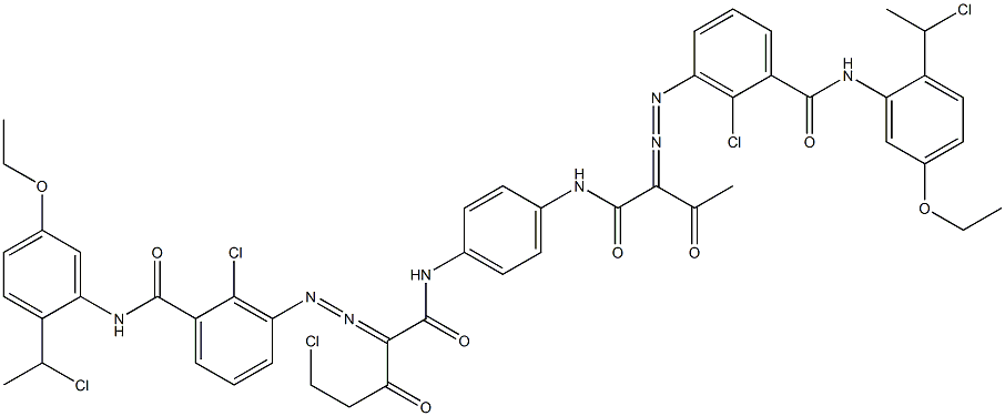 3,3'-[2-(Chloromethyl)-1,4-phenylenebis[iminocarbonyl(acetylmethylene)azo]]bis[N-[2-(1-chloroethyl)-5-ethoxyphenyl]-2-chlorobenzamide]