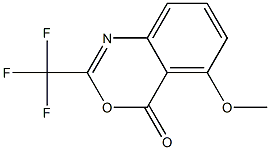 2-Trifluoromethyl-5-methoxy-4H-3,1-benzoxazin-4-one,,结构式