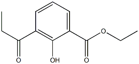 2-Hydroxy-3-propanoylbenzoic acid ethyl ester Struktur