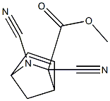 2,3-Dicyano-2-azabicyclo[2.2.1]hept-5-ene-3-carboxylic acid methyl ester Structure