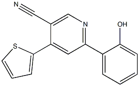 2-(2-Hydroxyphenyl)-4-(2-thienyl)pyridine-5-carbonitrile Structure