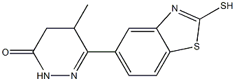 4,5-Dihydro-5-methyl-6-[2-[mercapto]benzothiazol-5-yl]pyridazin-3(2H)-one