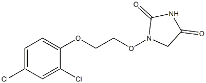 1-[2-[(2,4-Dichlorophenyl)oxy]ethoxy]hydantoin Structure